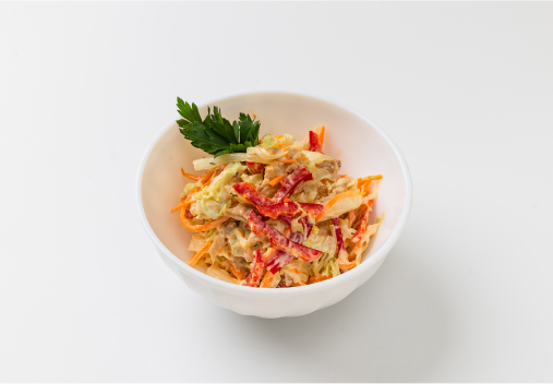 Салат мясной с корейской морковью
